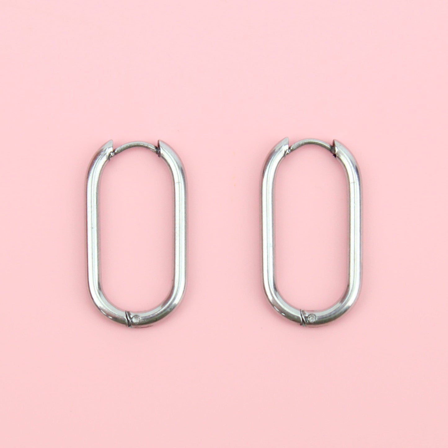 Small Oval Hoop Earrings