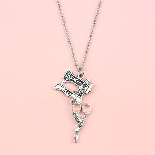 Singer Sewing Machine Necklace (Stainless Steel)