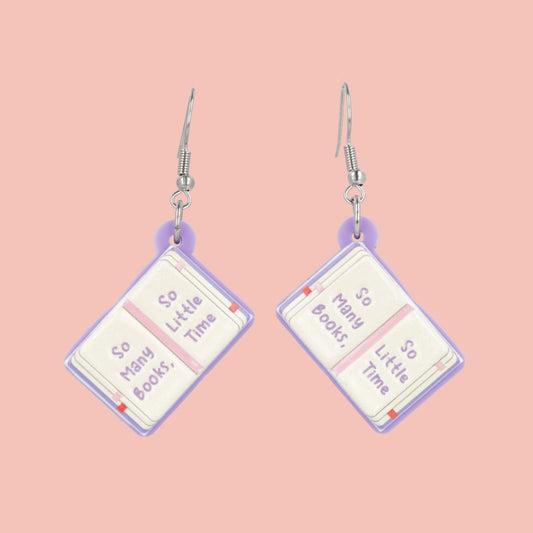 So Many Books Earrings