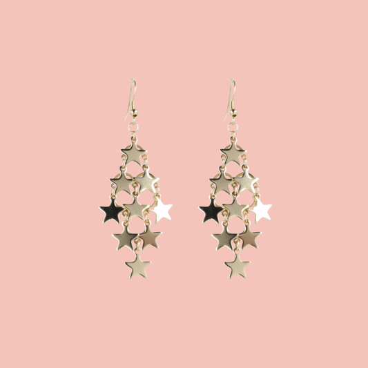 Sky Full Of Stars Earrings (Gold Plated)
